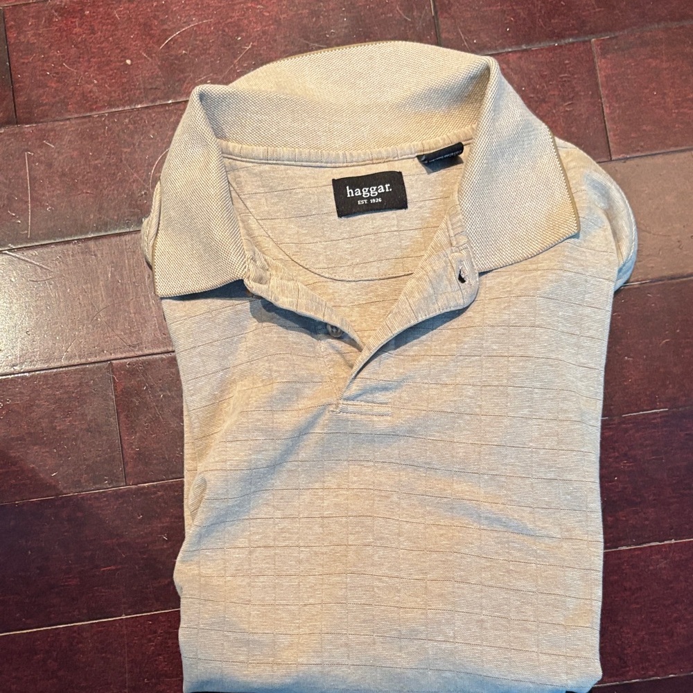 Haggar Men’s Tan Polo Shirt